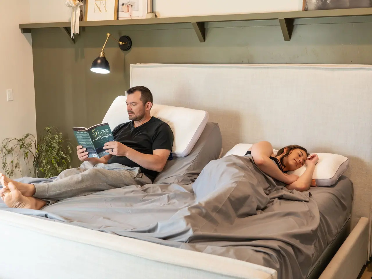 DreamComfort™ 100% Long Staple Upper Flex Split Top/Head Cotton Sheet Set, Split Top Queen, Split Top King, Split Top Cal King, Split Head Queen, Split Head King, Split Head Cal King