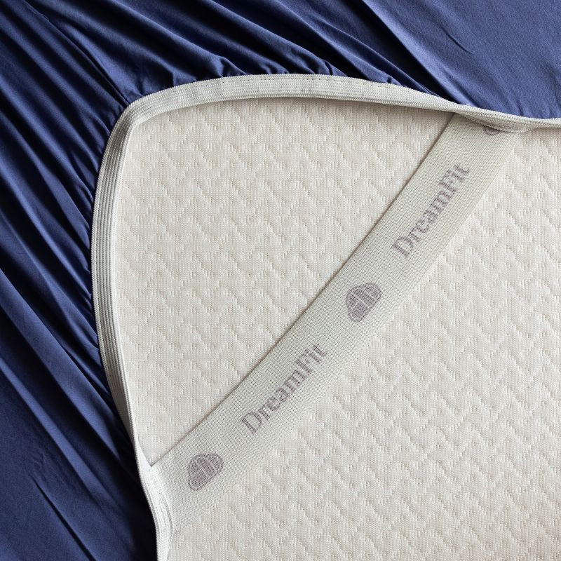 DreamFit Chill Innovations DreamChill Enhanced Bamboo Upper  Flex Split Top/Head Blue Bed Sheets Corner Straps