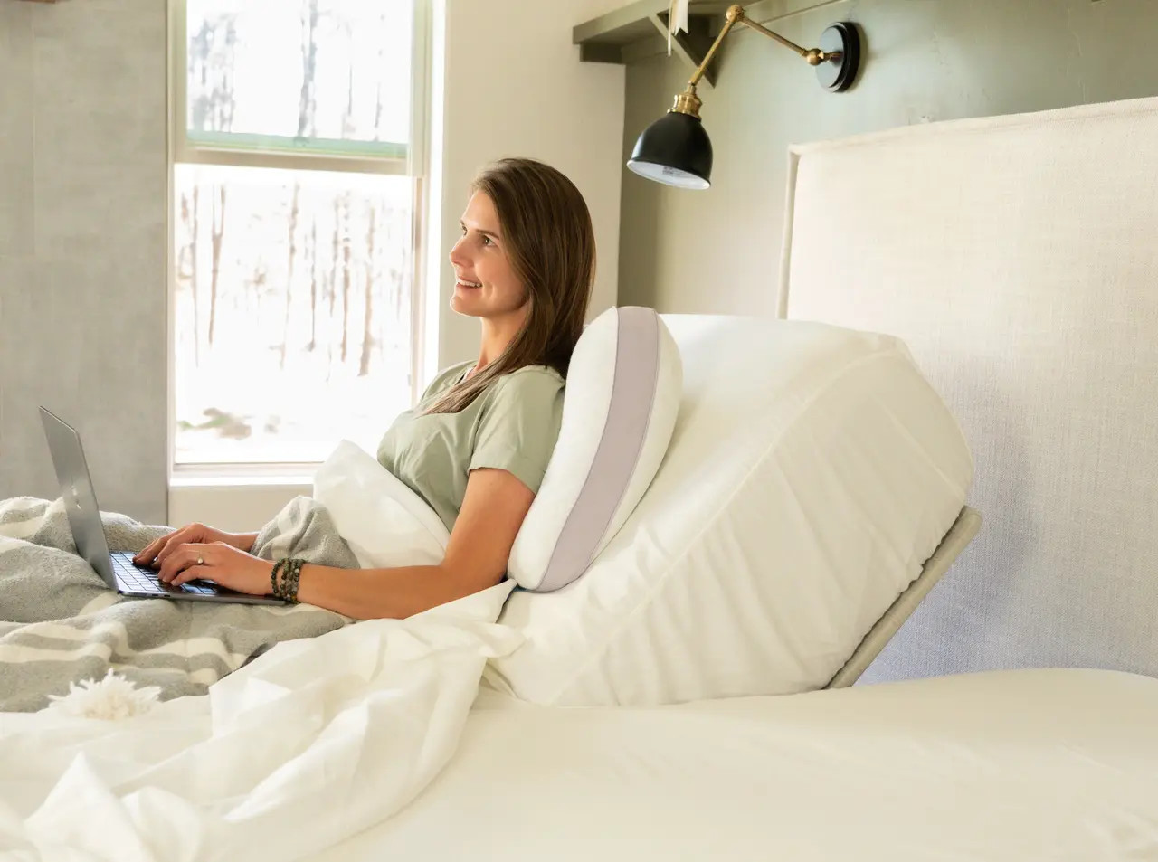 DreamFit® DreamCool™ 100% Egyptian Cotton Upper Flex Split Top/Head Sheet Set, Split Head Queen, Split Head King, Split Head Cal King, Split Top Queen, Split Top King, Split Top Cal King Sheet Set