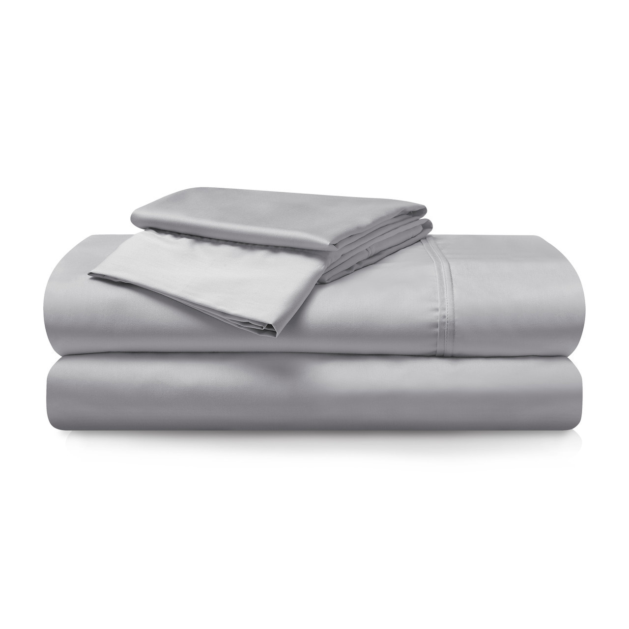 bedgear®  Hyper-Cotton™ Performance® Sheet Set Packaging, Folded & Stacked, Light Grey