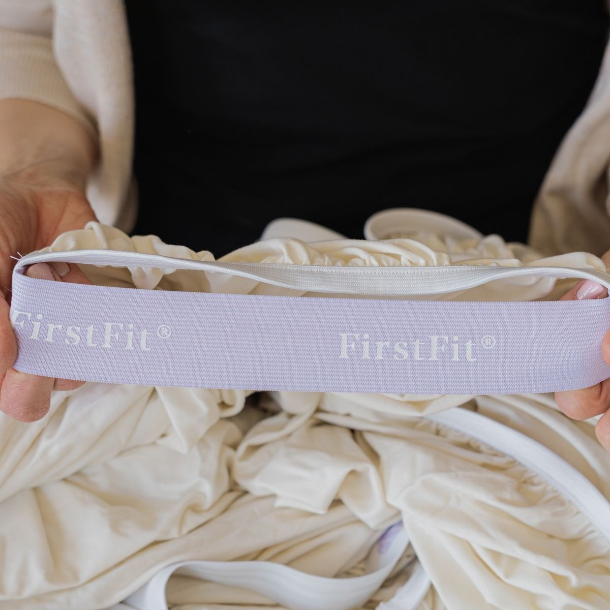 DreamFit® DreamHealth™ 100% GOTS Certified Organic Cotton Percale Sheet Set - First Fit Corner Band Ivory