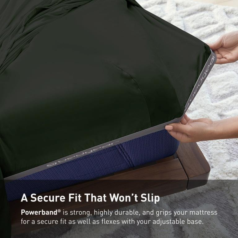 Bedgear® Dri-Tec™ Performance Moisture Wicking Sheets, Powerband Corner Fitted Sheet, Forest Green Color