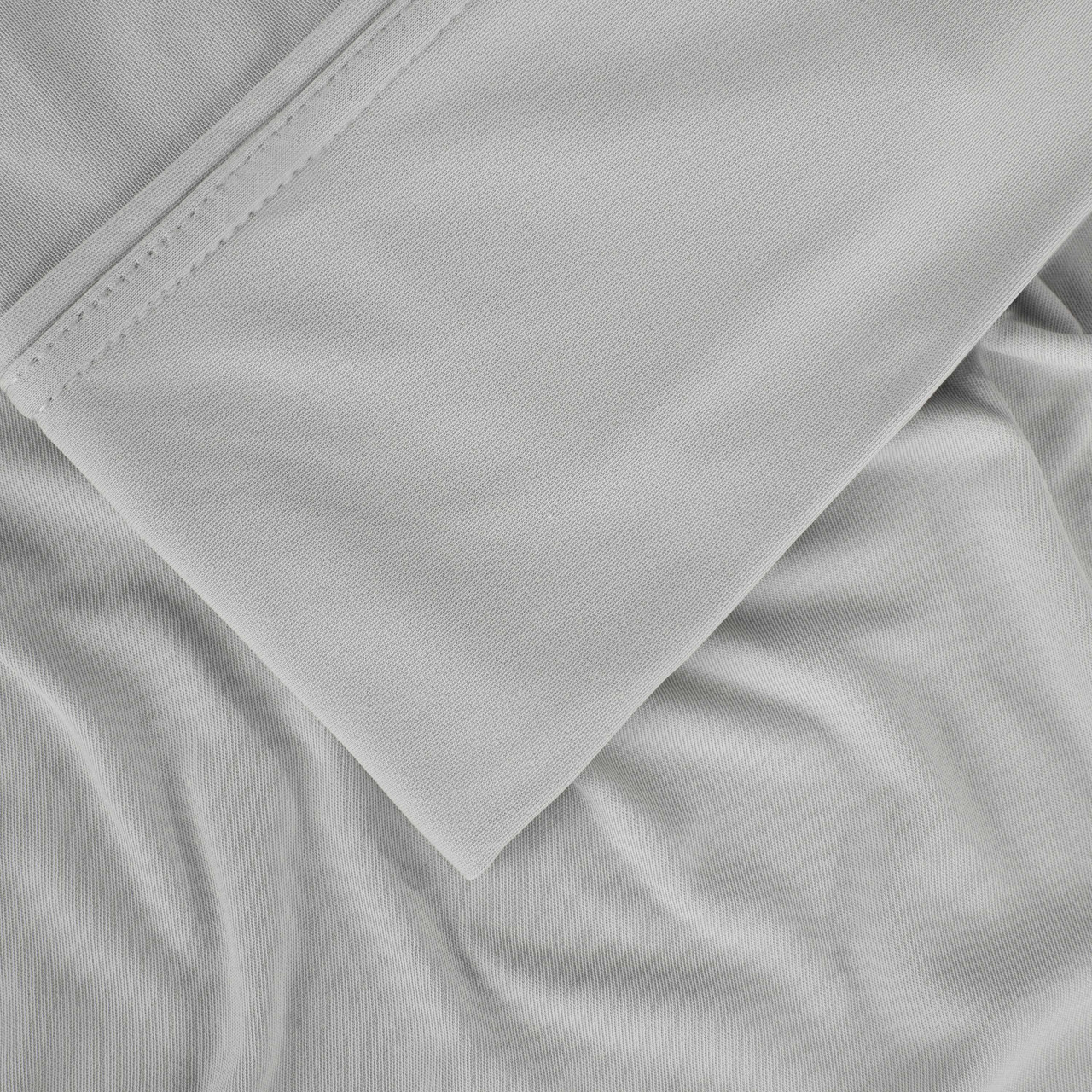 Bedgear® Ver-Tex™ Instant Cooling Ultra Smooth Feel Sheet Set, Hem Detail, Light Grey Color