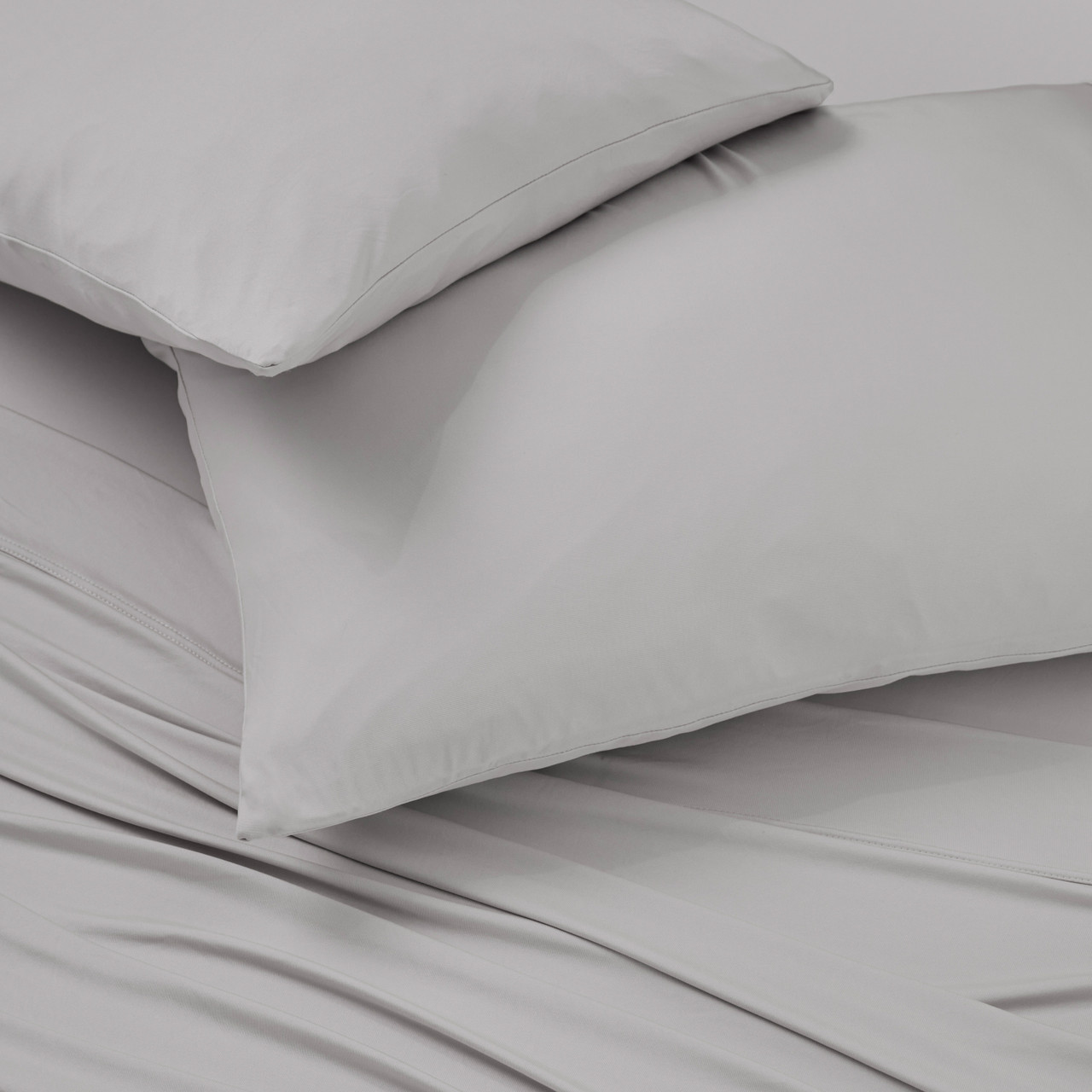 Bedgear® Ver-Tex™ Instant Cooling Ultra Smooth Feel Sheet Set, Pillowcase, Light Grey Color