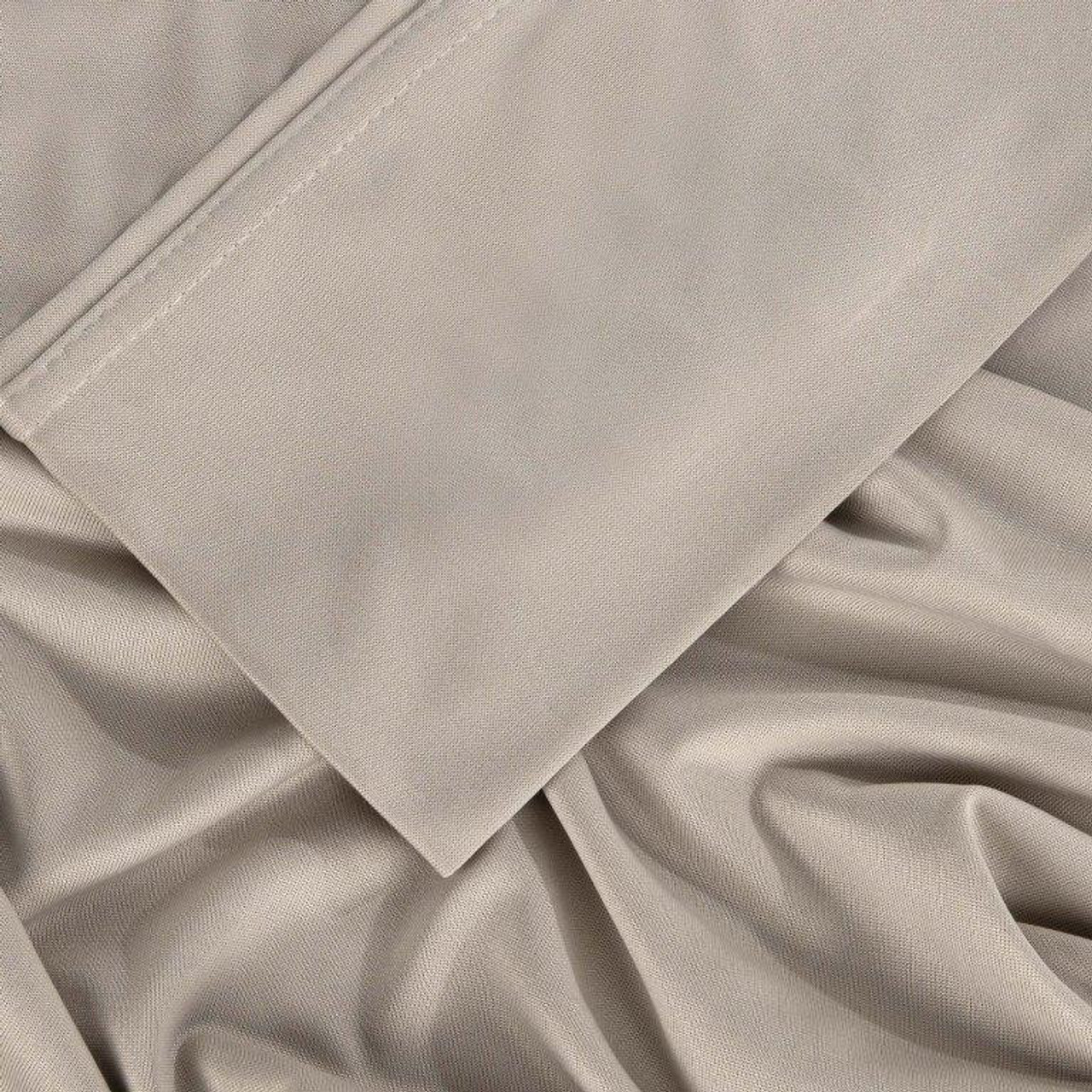 Bedgear® Dri-Tec™ Performance Moisture Wicking Sheets, Medium Beige Color Swatch, upper flex, split head, split top bed sheets