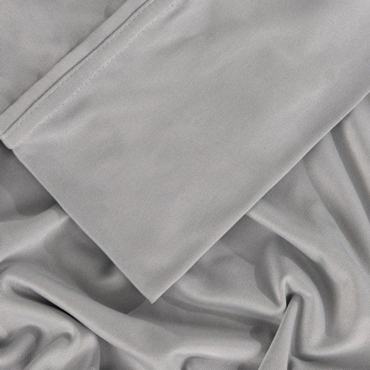 Bedgear® Dri-Tec™ Performance Moisture Wicking Sheets, Light Gray Color Swatch, upper flex, split head, split top bed sheets
