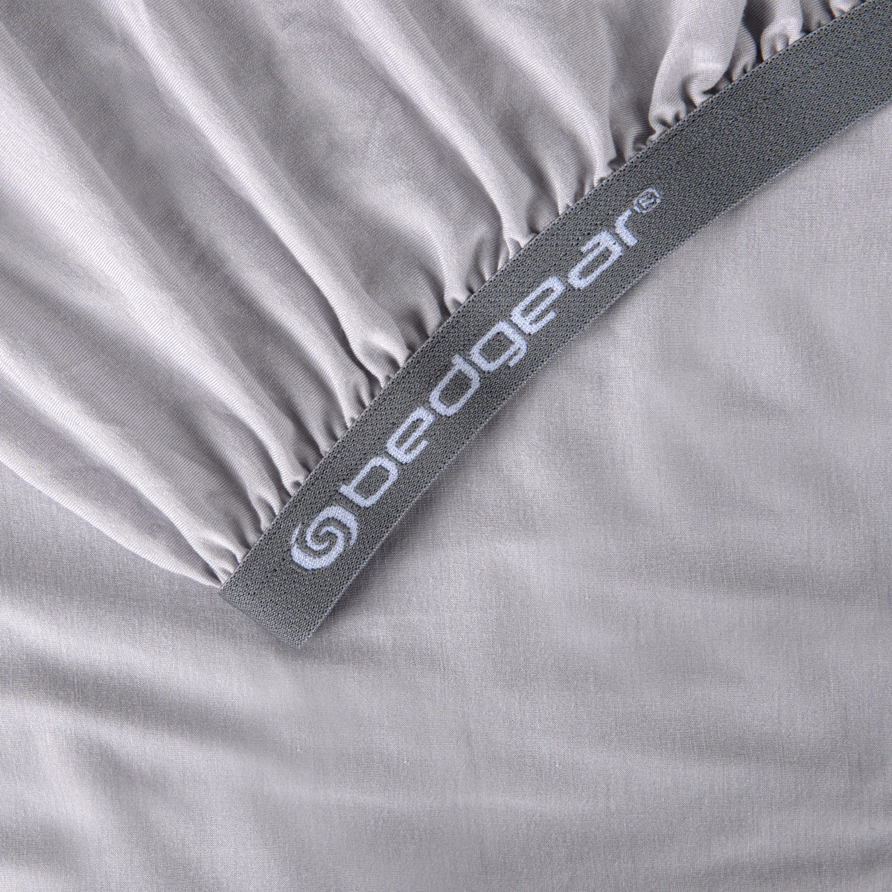 Bedgear Hyper-Wool Technology Performance Wool Crib Sheet, Fitted Sheet, Powerband Close Up, Light Grey