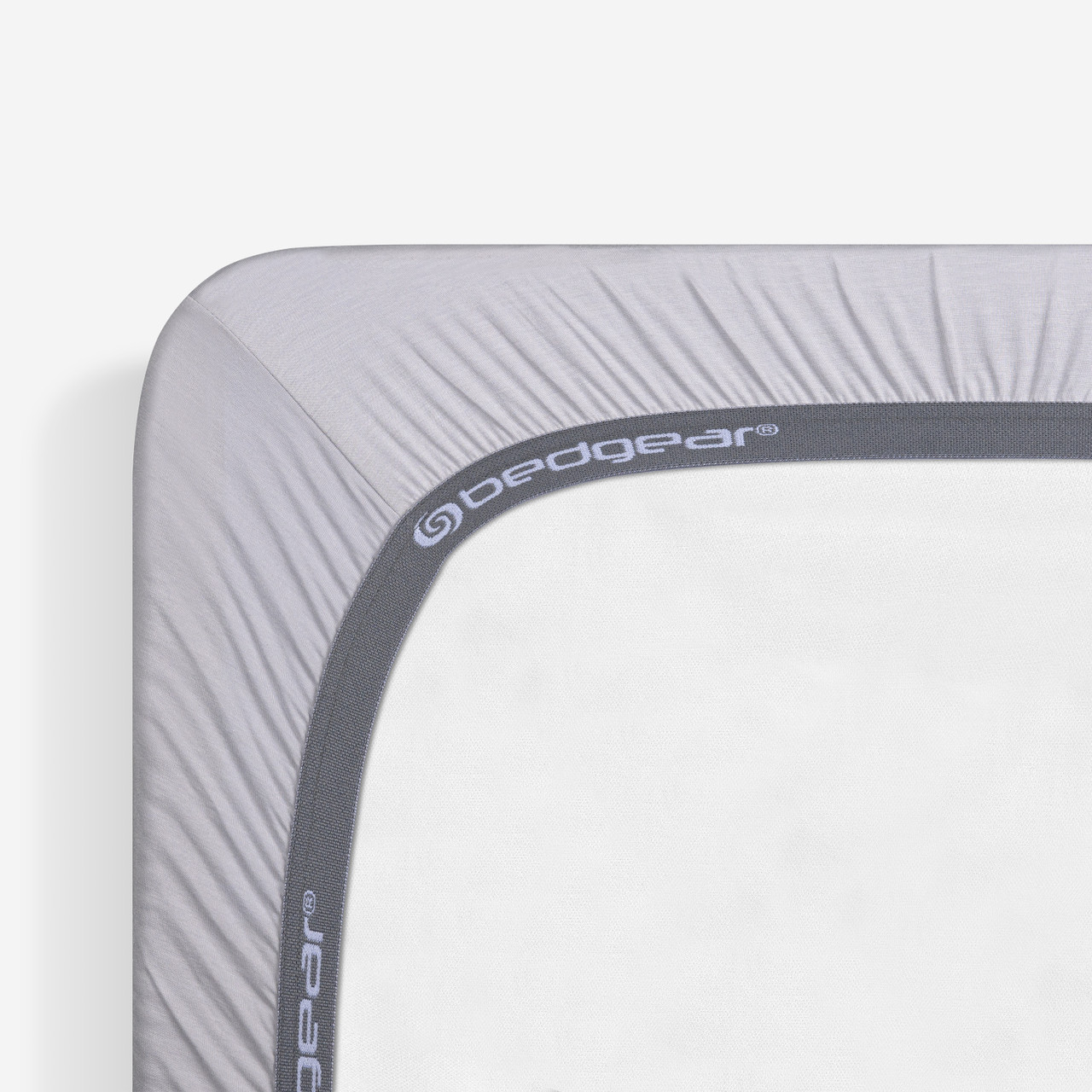 Bedgear Hyper-Wool Technology Performance Wool Crib Sheet, Fitted Sheet, Powerband On Mattress, Light Grey