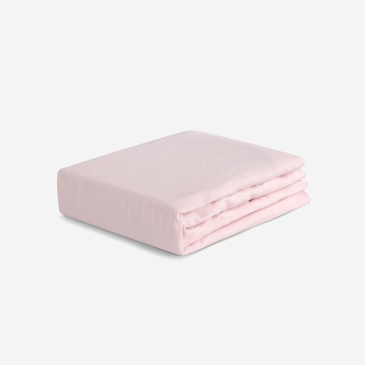 Crib Size - Bedgear Hyper-Linen Bamboo Blend Fitted Sheet Pair, Baby Pink Color