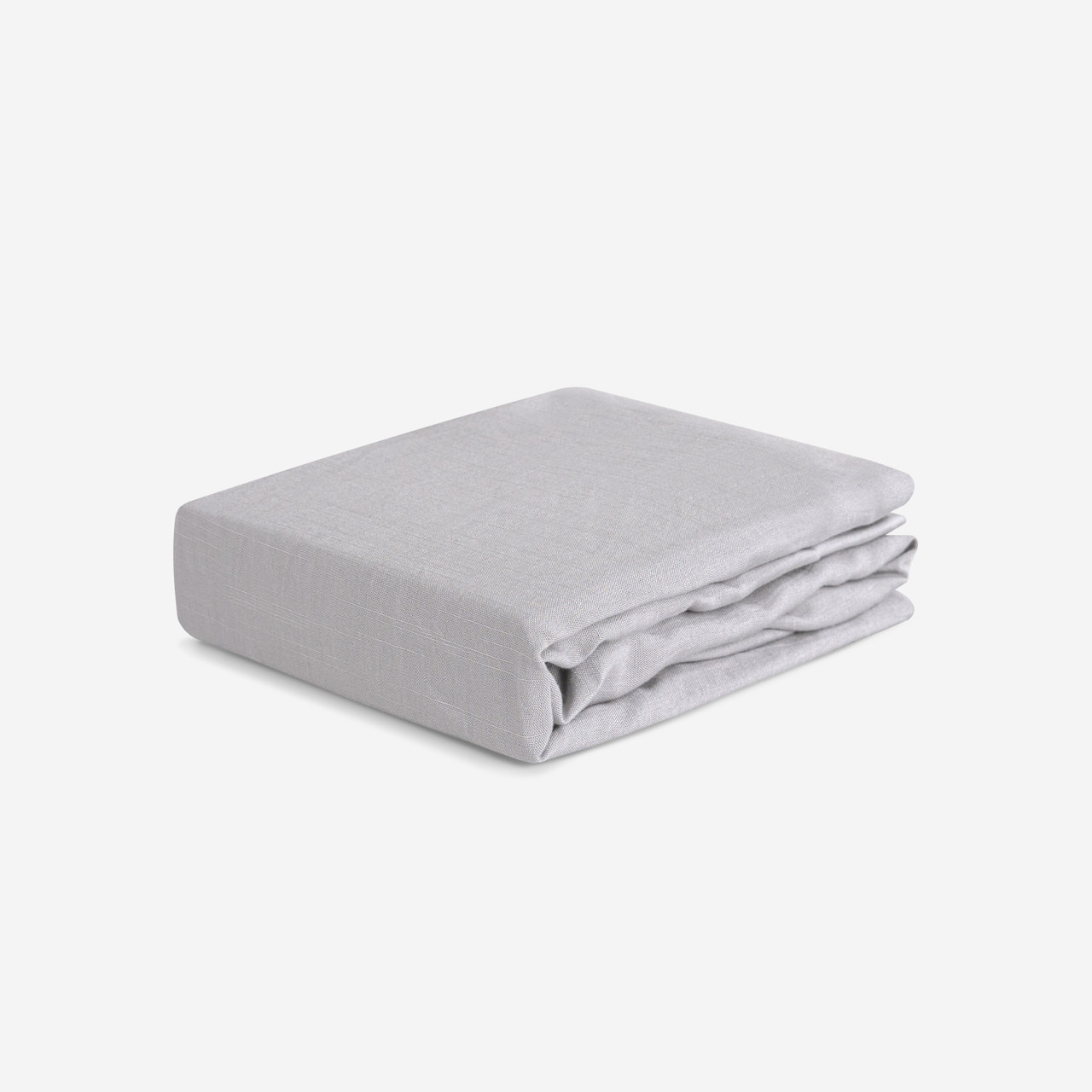 Crib Size - Bedgear Hyper-Linen Bamboo Blend Fitted Sheet Pair, Baby Grey Color