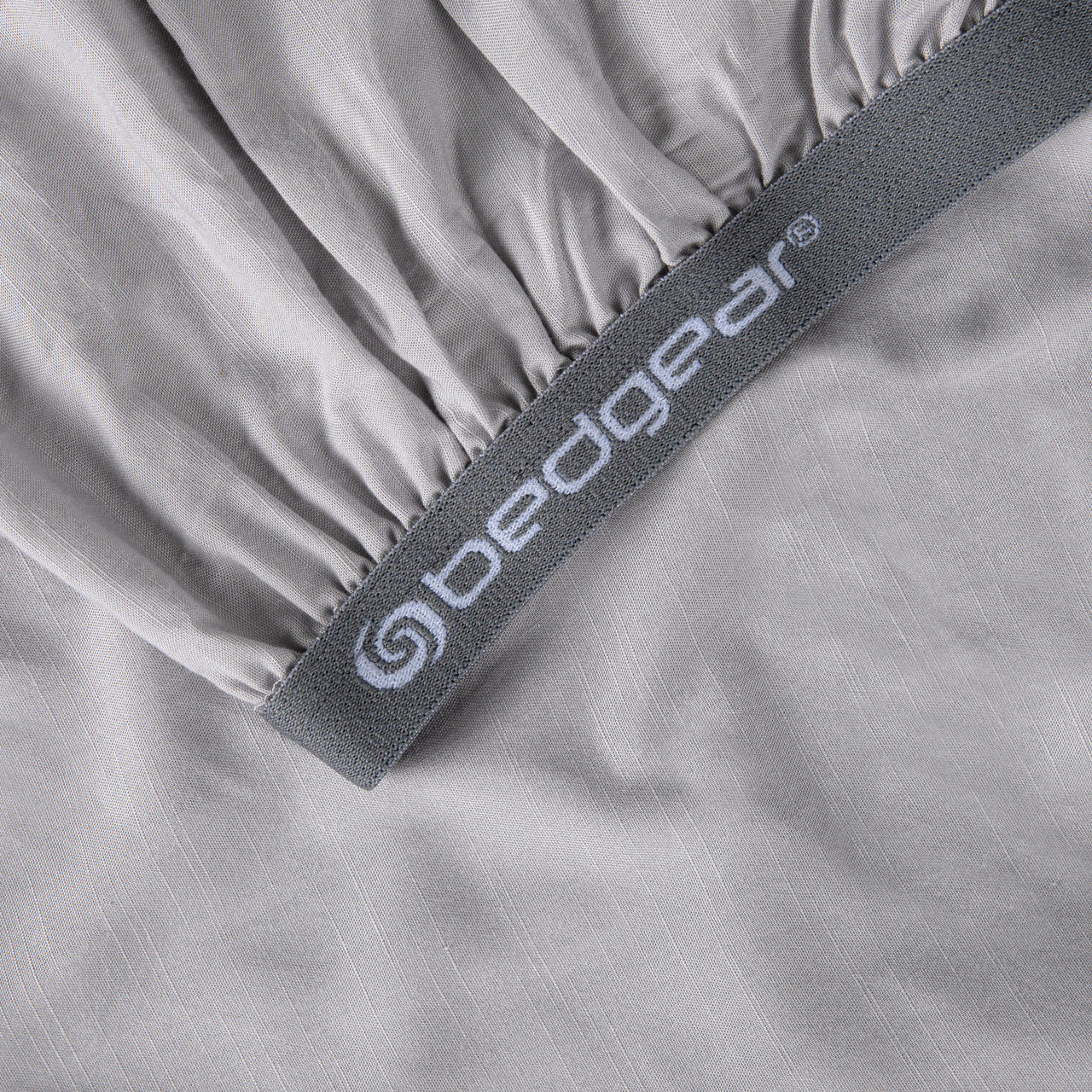 Crib Size - Bedgear Hyper-Linen Bamboo Blend Fitted Sheet, Powerband, Gray Color