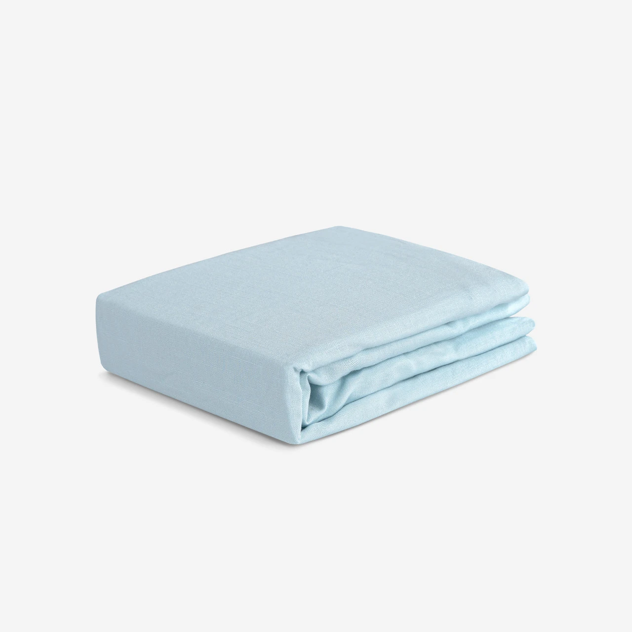 Crib Size - Bedgear Hyper-Linen Bamboo Blend Fitted Sheet Pair, Baby Blue Color