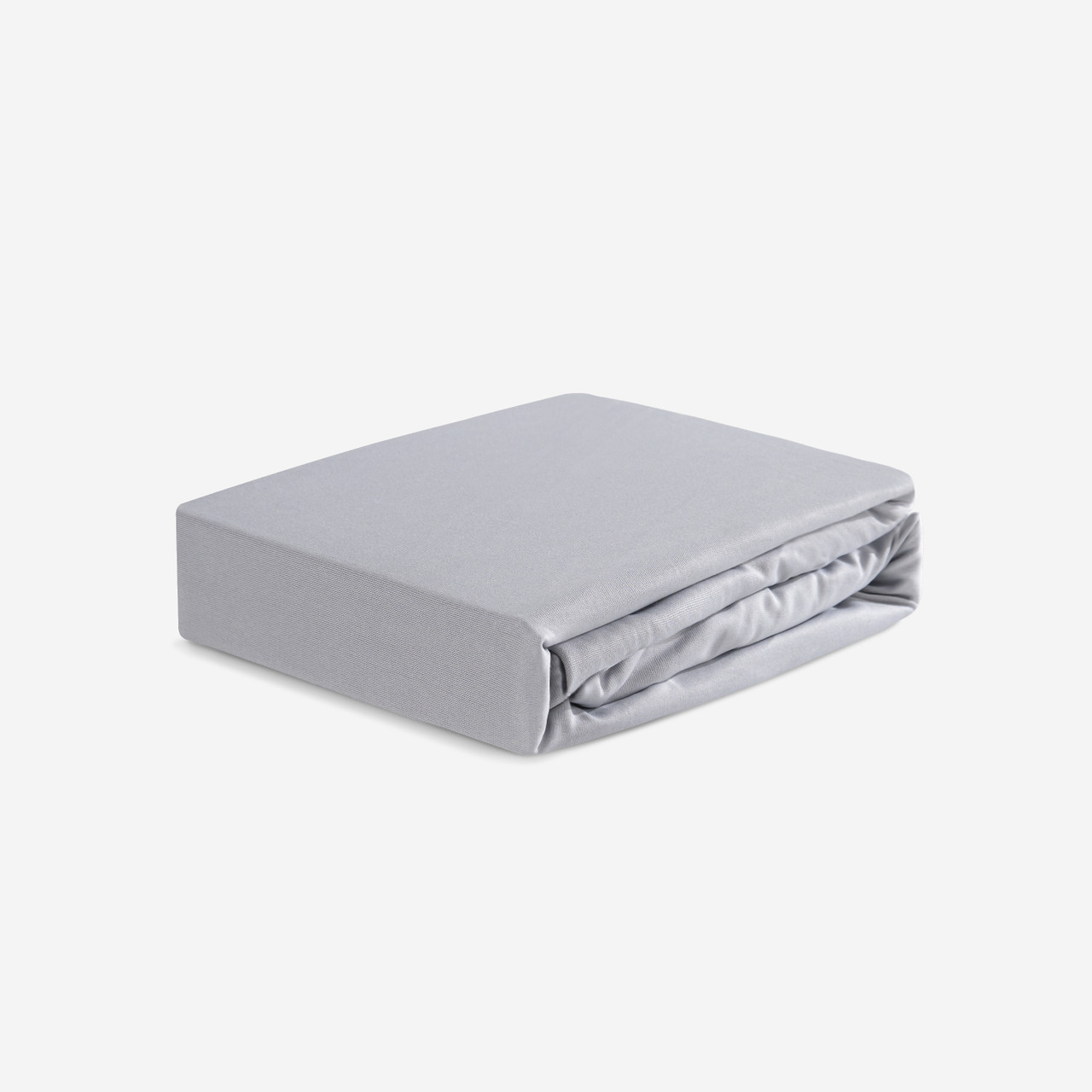 Crib Fitted Sheet Pair - Bedgear Dri-Tec - Moisture Wicking Fitted Sheets by Dri-Tec Technology, Fitted Sheet On Bed, Light Grey Color