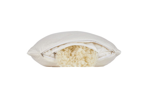Sleep & Beyond myDual Side Pillow, 100% natural, adjustable and washable side wool pillow Filling