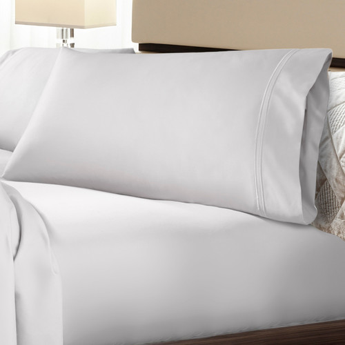 Soft Touch TENCEL™ Modal® Split Top Bed Sheets by PureCare™ White Bed
