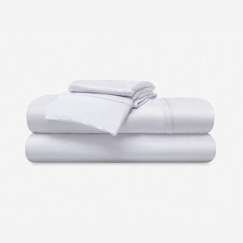 Bedgear® Ver-Tex™ Instant Cooling Ultra Smooth Feel Sheet Set, Stacked, Bright White Color