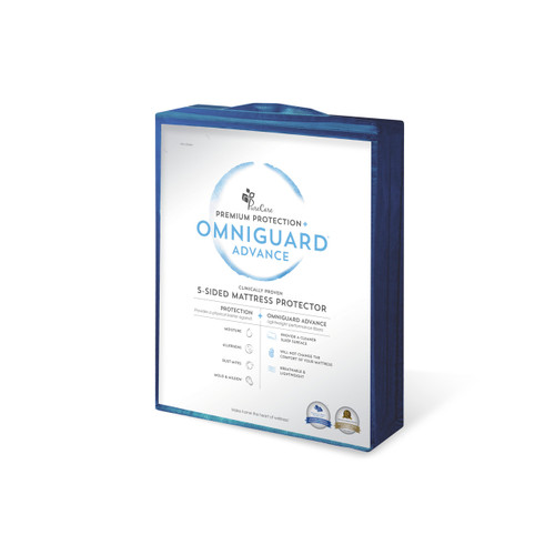 Purecare OmniGuard® Advance 5-Sided Premium Mattress Protector, Fitted Sheet Style, Packaging