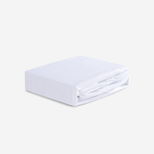Crib Fitted Sheet Pair - Bedgear Dri-Tec - Moisture Wicking Fitted Sheets by Dri-Tec Technology, Fitted Sheet On Bed, Bright White Color
