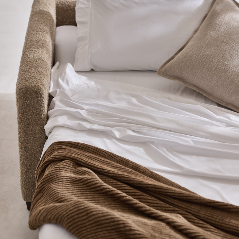 Merino Wool Bedding Blanket Throw 160 x 200cm Plaid Double Size Luxury WARM NEW tartan Sofa throw (STANDARD CARAMEL