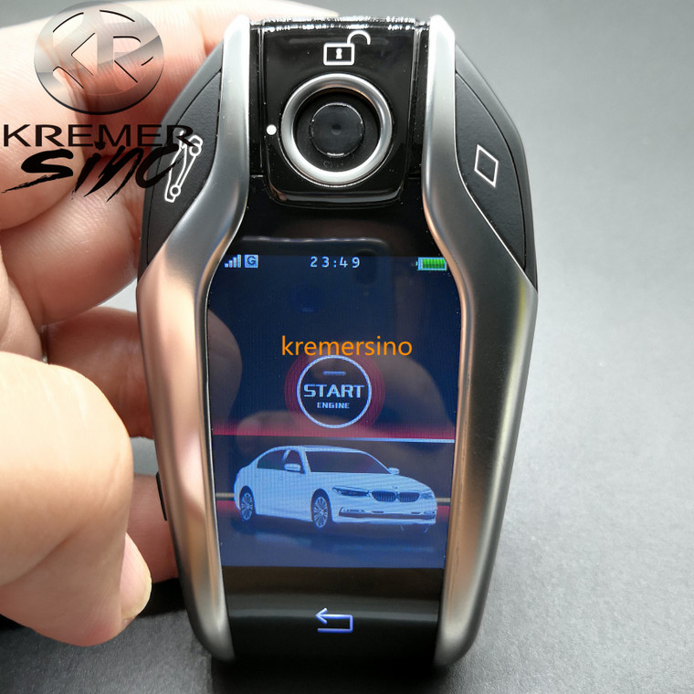 buy Aftermarket Display Key for BMW G Model F Model  BMW Keyfob with Display Key fob with Touch Screen- original cheap automobile car cool accessories like bmw m power badges gap seat filler and many more auto car unique cool accessories to upgrade your car benzinooautos.org High quality trusted automotive car spare parts and accessories cool gadgets, door ghost light,  badges and logos from benz, audi , bmw , toyota, tesla