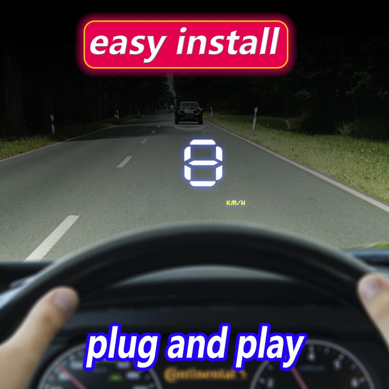 buy Best Car Head Up Display OBD2 II EUOBD Overspeed Warning System Projector Windshield Auto Voltage Alarm- original cheap automobile car cool accessories like bmw m power badges gap seat filler and many more auto car unique cool accessories to upgrade your car benzinooautos.org High quality trusted automotive car spare parts and accessories cool gadgets, door ghost light,  badges and logos from benz, audi , bmw , toyota, tesla