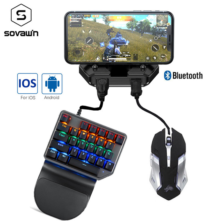 Gamepad Mobile Bluetooth 5.0 Android/IOS Mobile gaming Controller, Keyboard and Mouse Converter For IOS, android , iPad or PC