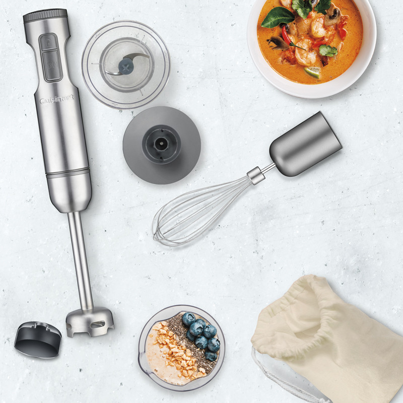 Frullatore A Mano CUISINART Smart Stick - 400W, Acciaio Inox, Nero, Con