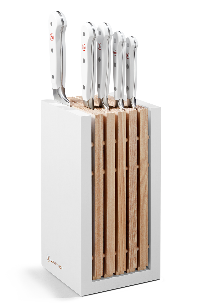 Wüsthof Classic White 6 Piece Designer Knife Block Set (w/Bread Knife)