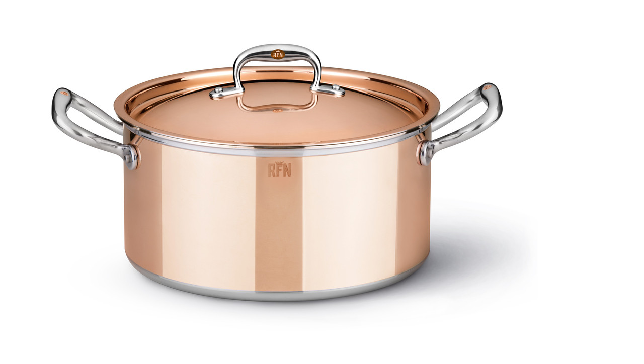 RFN by Ruffoni Copper 6-quart Stock Pot with Lid