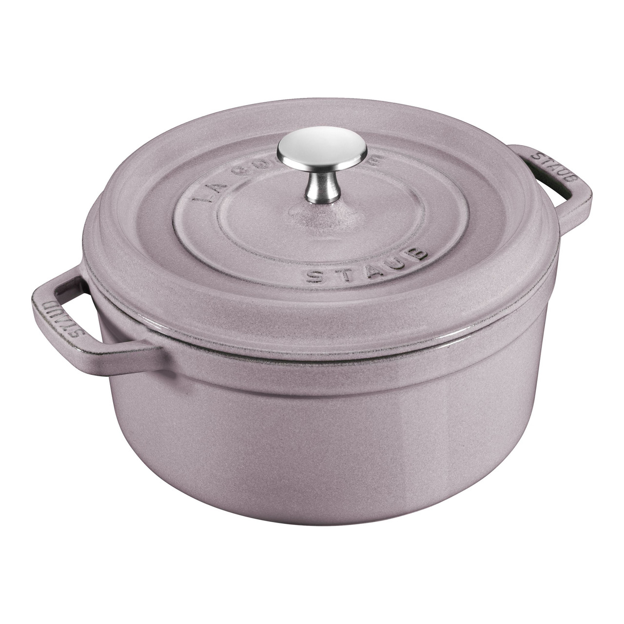 STAUB La Cocotte 2.2L Cast Iron Round Cocotte – Cherry Blossom