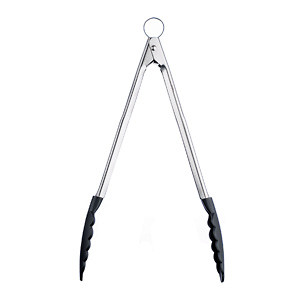 Cuisipro Locking Tongs Silicone Black 12 inch