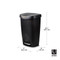 Brim Step On Trash Can - Black
