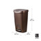 Brim Step On Trash Can - Bronze