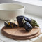 Pacifica Serving Bowl Vanilla with Oak Lid