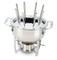 12 piece Fondue Set with Stainless Steel Pot and Cast Aluminum Insert