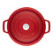 STAUB La Cocotte 4.75 L Cast Iron Round Tall Cocotte, Cherry