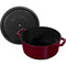 STAUB La Cocotte 3.7 L Cast Iron Round Cocotte, Bordeaux