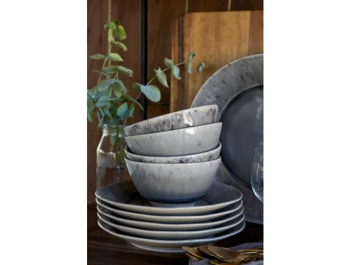 Costa Nova Madeira Grey Salad/dessert plate - Set of 6