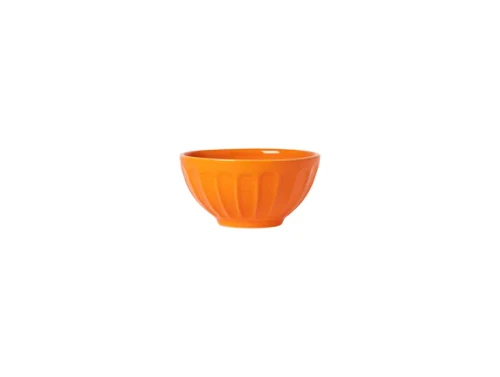 Costa Nova Petal Petit Latte Bowl Tangerine x4