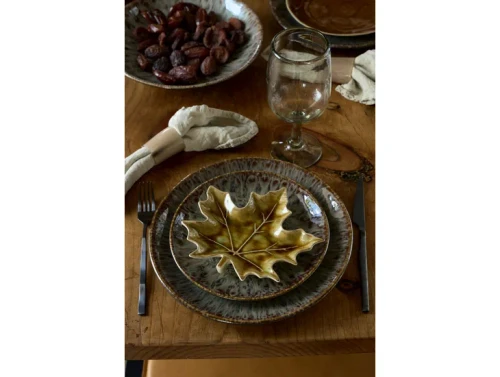 Costa Nova Roda Cocoa Coupe Salad/Dessert Plate - Set of 6