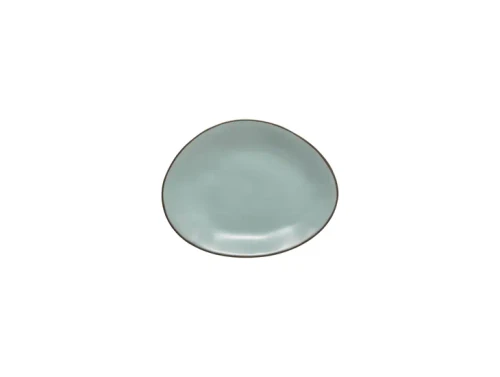 Costa Nova Stacked Organic Sky Oval Bread/app plate - Set of 6