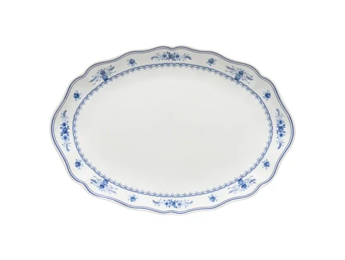 Costa Nova Vila White-Blue Oval Platter Large