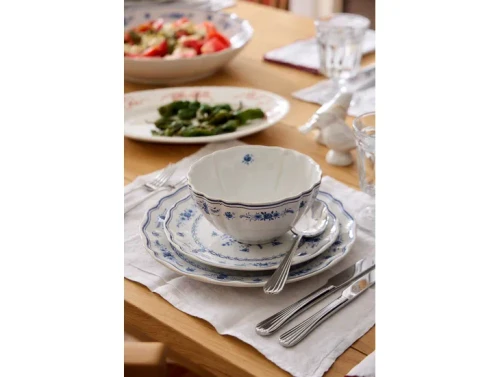 Costa Nova Vila White-Blue Soup/Cereal Bowl - Set of 6