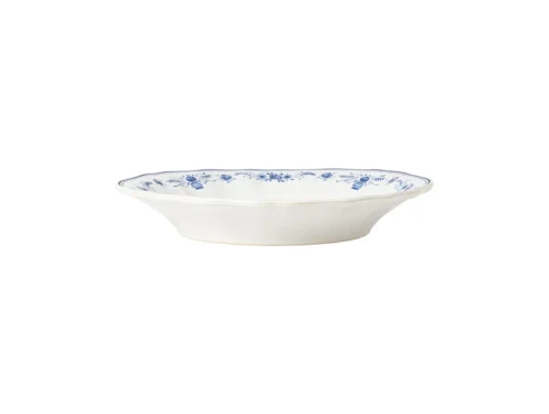 Costa Nova Vila White-Blue Soup/Pasta Plate - Set of 6