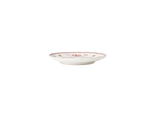 Costa Nova Vila White-Red Appetizer/Bread Plate - Set of 6