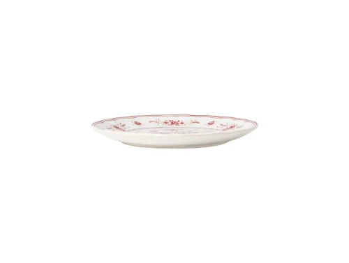 Costa Nova Vila White-Red Salad/Dessert Plate - Set of 6