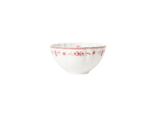 Costa Nova Vila White-Red Soup/Cereal Bowl - Set of 6