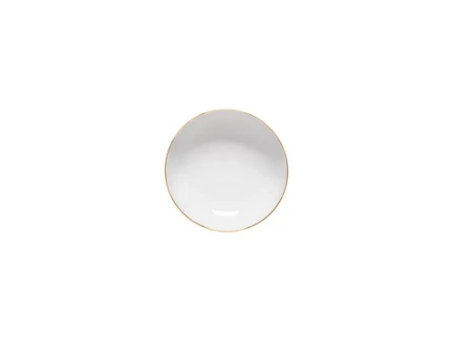 Costa Nova Resonance Porcelain Gold Rim Soup/Cereal Bowl - Set of 6