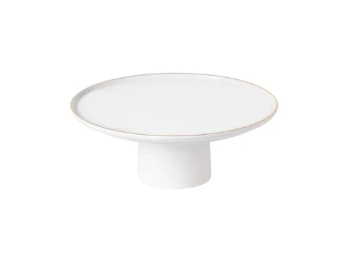 Costa Nova Resonance Porcelain Gold Rim Footed Plate