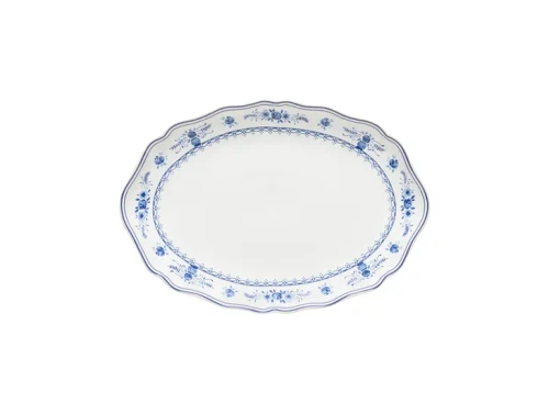 Costa Nova Vila White-Blue Oval Platter Medium